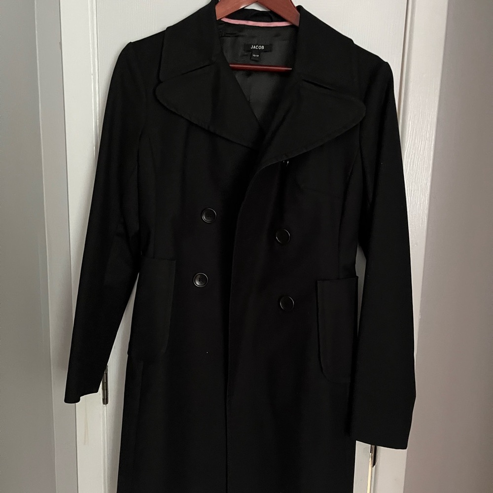 Black tench coat